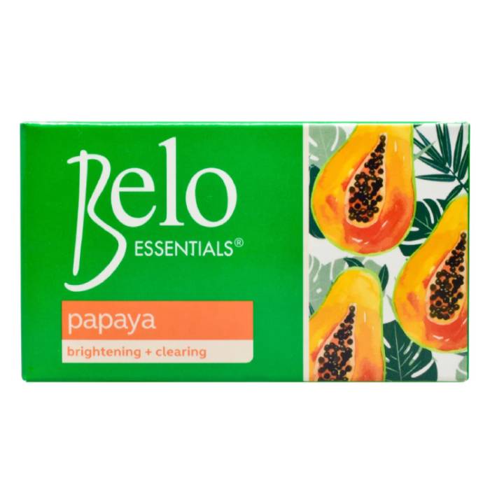 Belo Essentials Skin Lightening & Brightening Papaya Soap 135g x 2