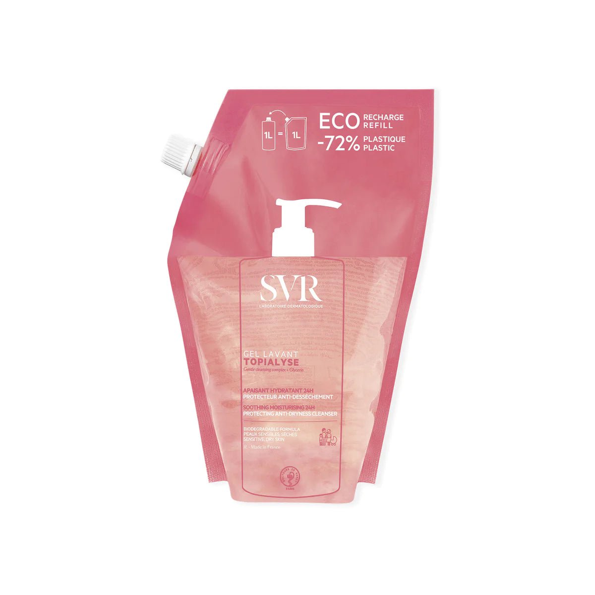 SVR TOPIALYSE Wash-Off Cleansing Gel Eco-Refill 1L - La Para London