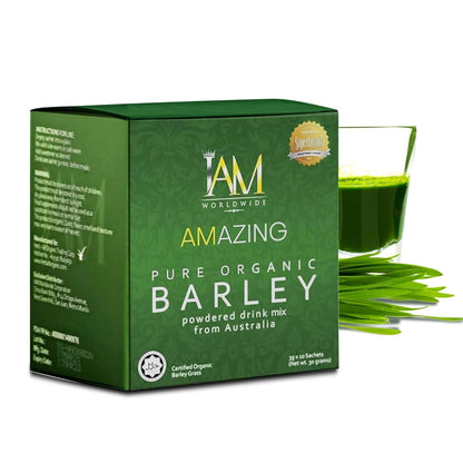 IAM Worldwide Amazing Pure Organic Barley Powdered Drink 3g x 10 Sachets