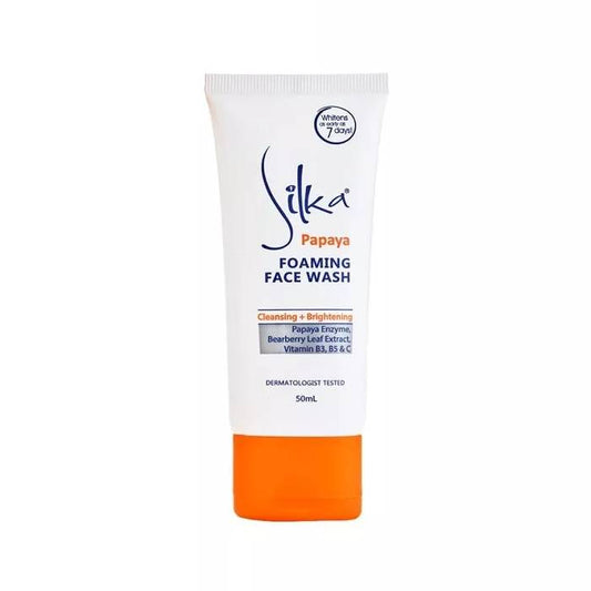 Silka Papaya Lightening & Brightening Foaming Face Wash 50ml
