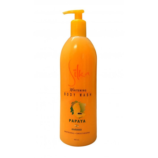 Silka Skin Lightening & Brightening Body Wash Papaya 500ml (with pump)
