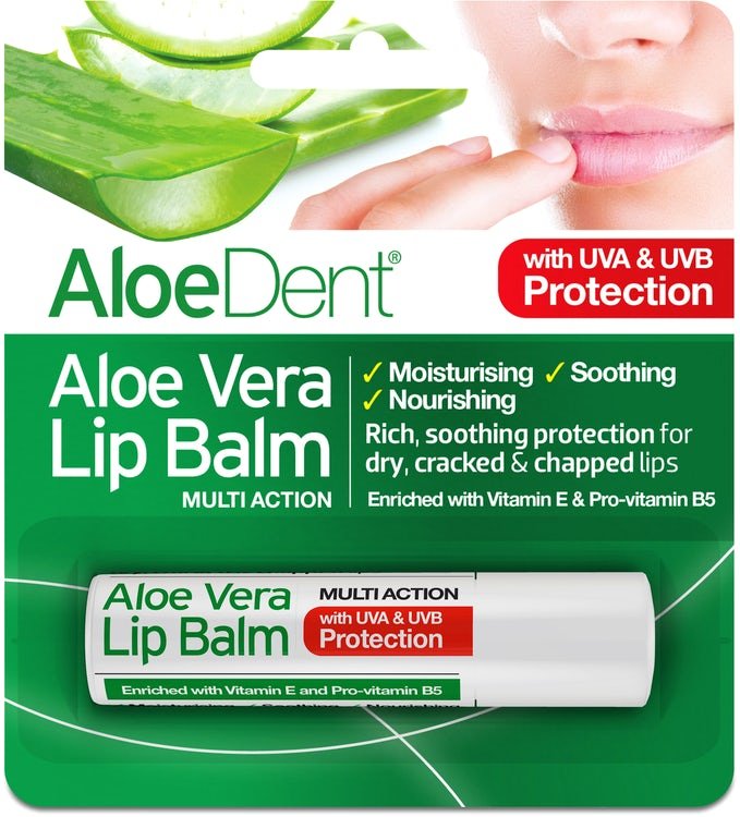 AloeDent Aloe Vera Lip Balm 4g - La Para London