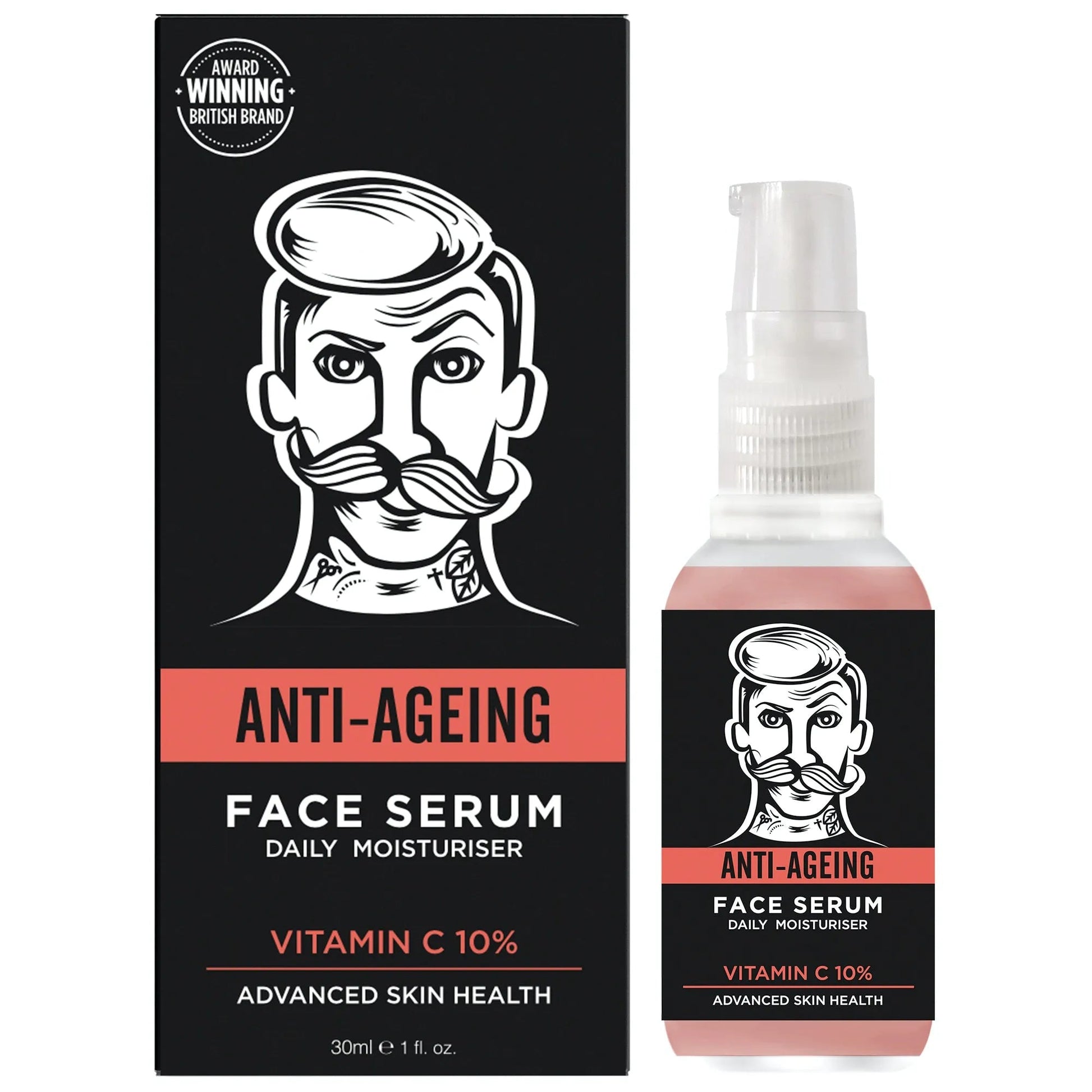 BARBER PRO Anti-Ageing Vitamin-C 10% Daily Serum 30ml - La Para London