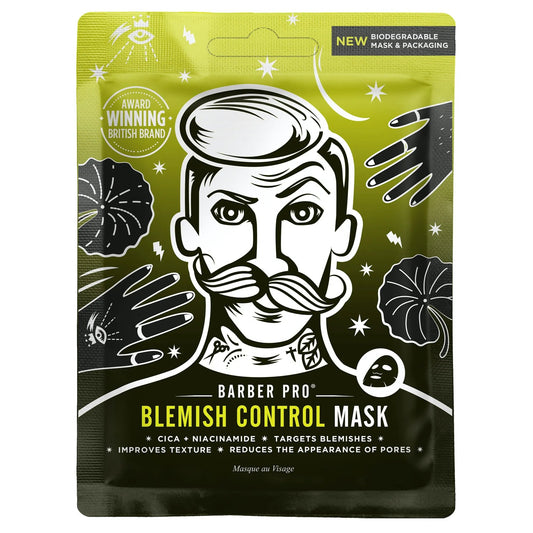 BARBER PRO Blemish Control Cica + Niacinamide Sheet Mask - La Para London