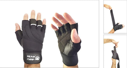 Bear Grip - Weight Lifting Gloves with Wrist Support - La Para London