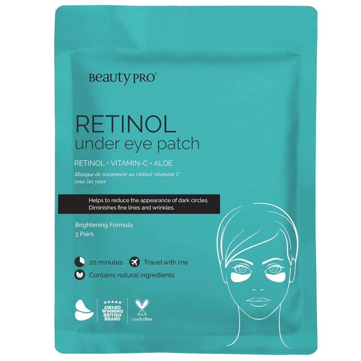 Beauty Pro RETINOL Under Eye Mask Patch - La Para London