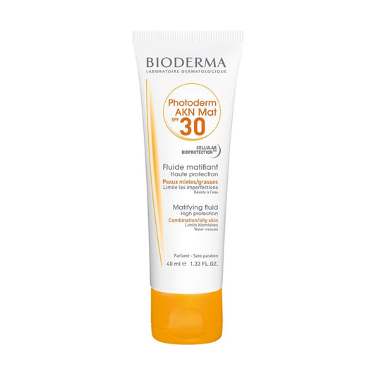 Bioderma Photoderm AKN Mat SPF30 Matifying Fluid for Combination/Oily Skin 40 ml - La Para London