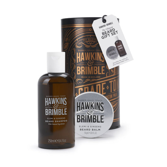 Hawkins & Brimble Beard Gift Set (Beard Shampoo & Balm) - La Para London