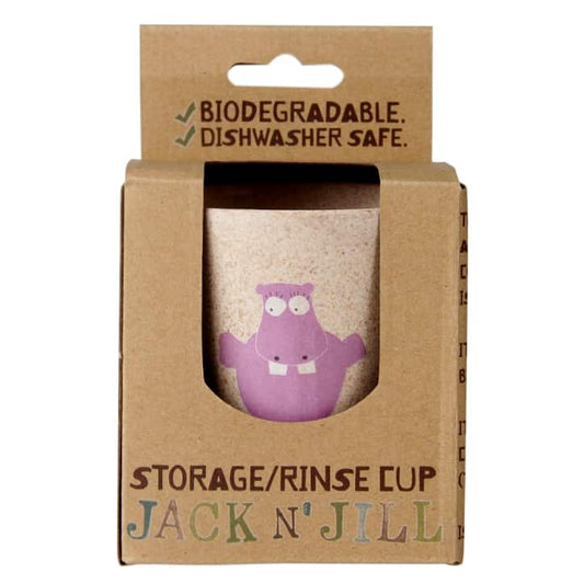 Jack N Jill Bio Rinse Storage Cup - Hippo - La Para London