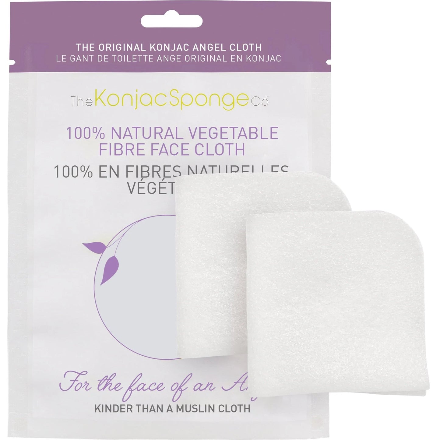 Konjac Sponge Co 100% Pure Angel Cloth - La Para London