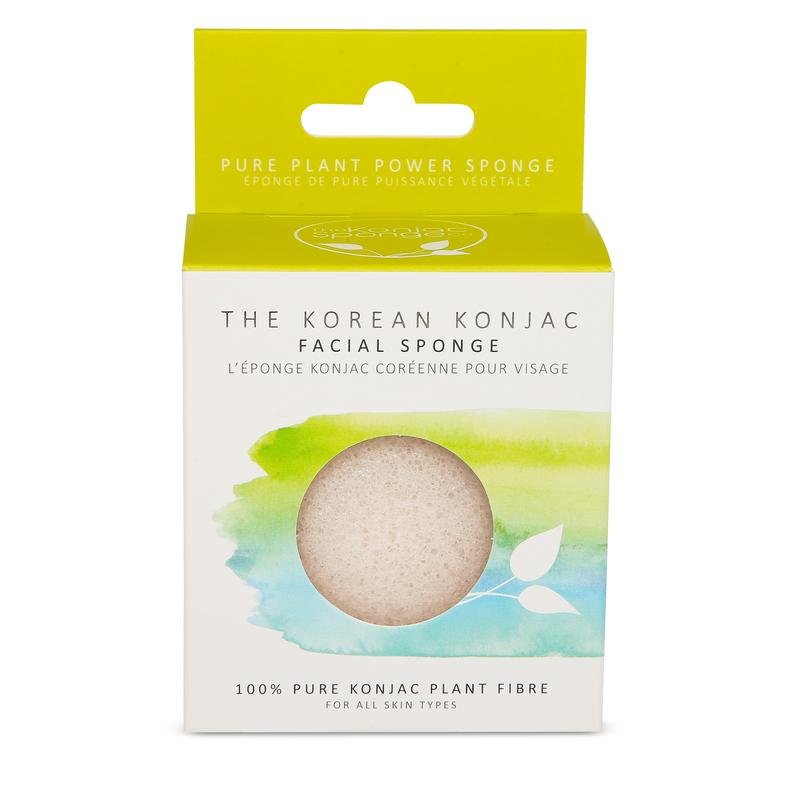 Konjac Sponge Co 100% Pure White Premium Face Puff - La Para London