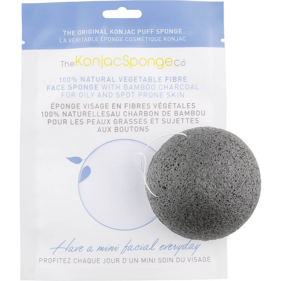 Konjac Sponge Co Puff Face Sponge With Bamboo Charcoal - La Para London