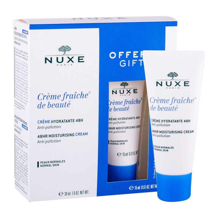 Nuxe Crème Fraiche de Beauté 48hr Moisturising Cream for Dry Skin 30ml with 15ml Gift - La Para London