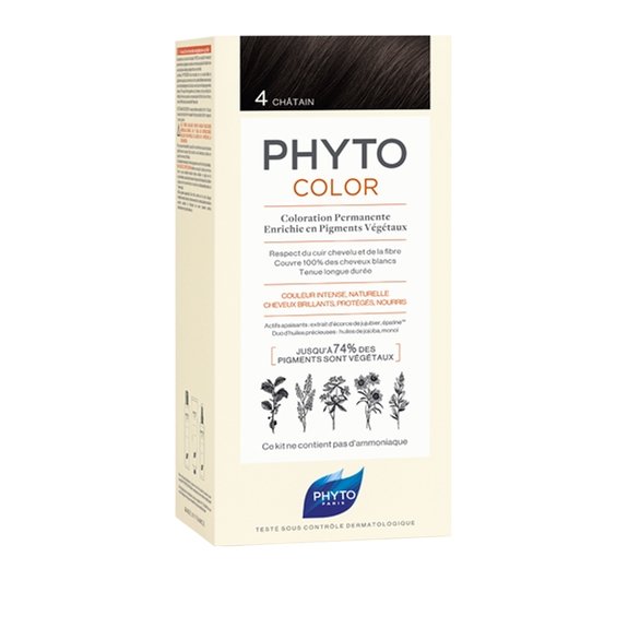 Phyto Hair Colour 4 Brown 180g - La Para London