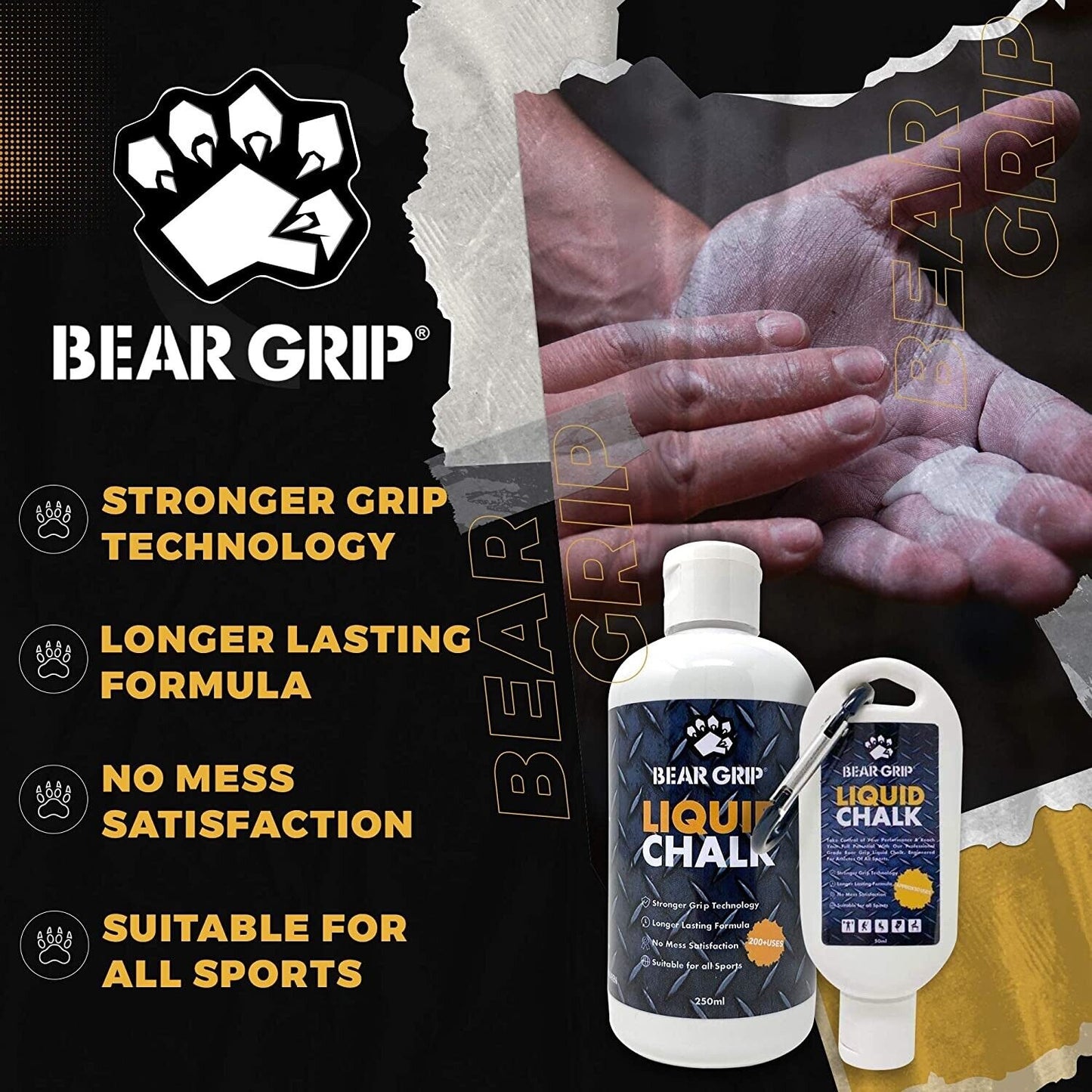 BEAR GRIP® - Liquid Chalk | Sports Chalk | Weight Lifting