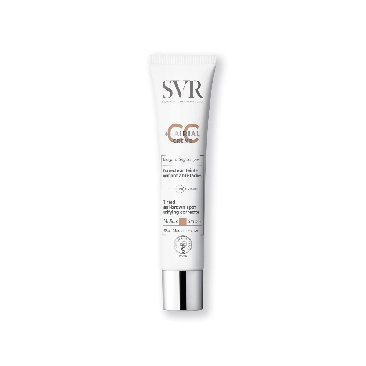 SVR CLAIRIAL CC Cream SPF50+ Medium 40ml - La Para London