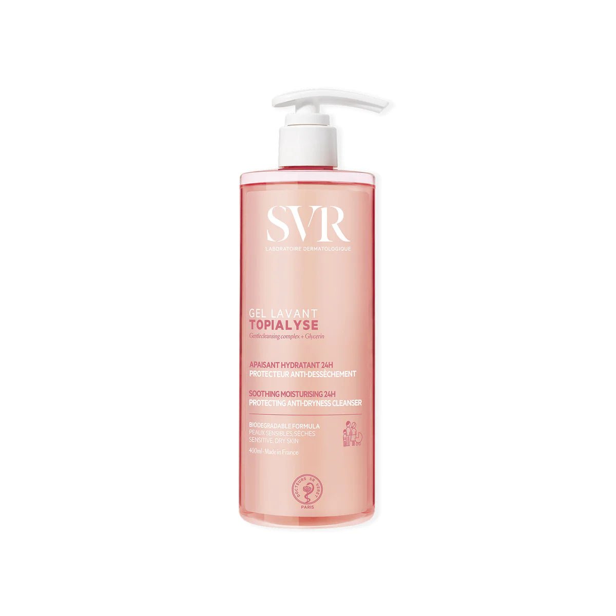 SVR TOPIALYSE Wash-Off Cleansing Gel 400ml/1L - La Para London