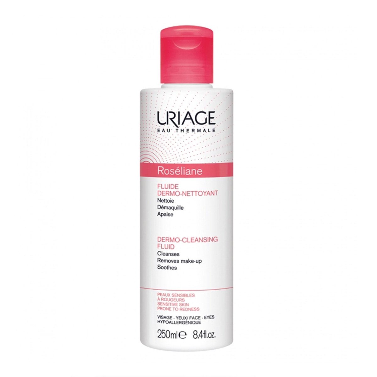 Uriage Roséliane Anti-Redness Dermo-Cleansing Fluid 250ml - La Para London